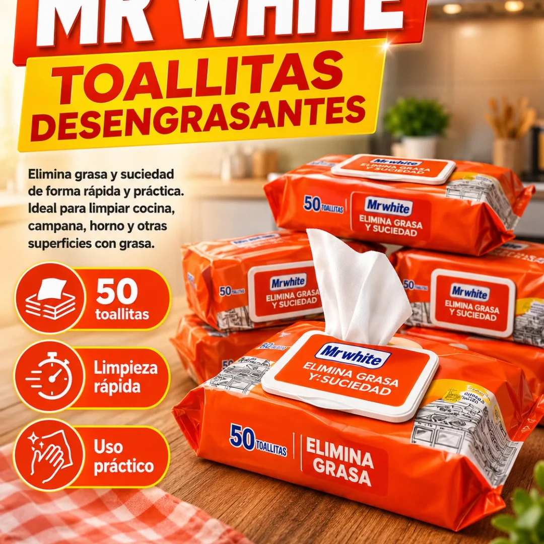 Paños húmedos ANTIGRASA 